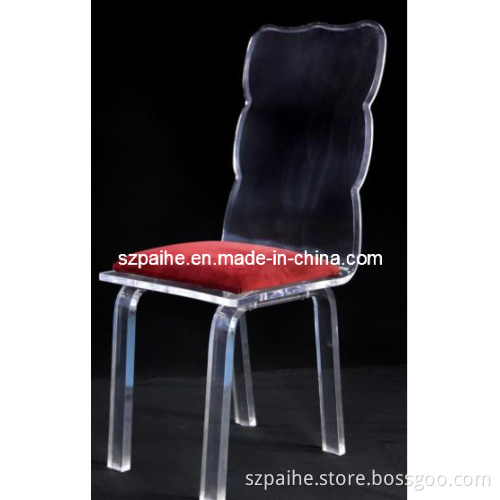 Perspex Glass Dining Chair (CY912)